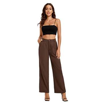SweatyRocks Women's Casual High Waisted Pants - Trendy Style