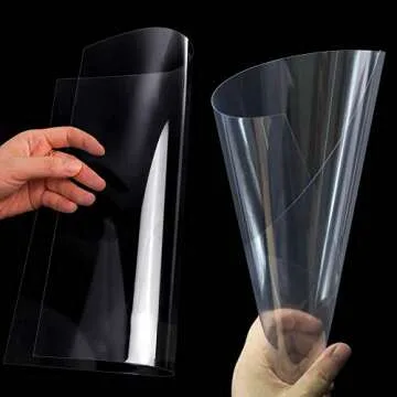 15 Pack 6 Mil Clear Mylar Stencil Sheets, 12" x 24" Blank Stencils, Reusable Template Material, Make Your Own Stencil Compatible Vinyl Cutting Machine