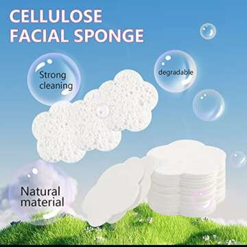 Cute Natural Facial Sponges for Cleansing and Exfoliating