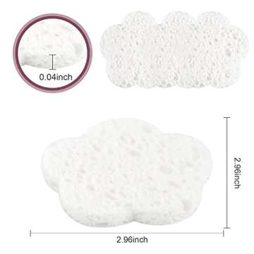 Cute Natural Facial Sponges for Cleansing and Exfoliating
