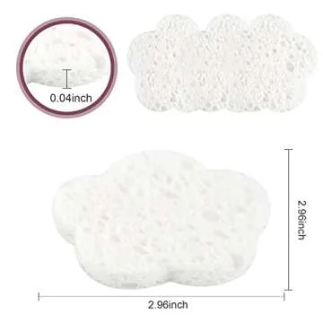 Cute Natural Facial Sponges for Cleansing and Exfoliating