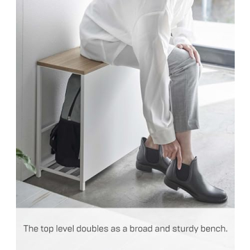 Yamazaki Stylish Entryway Storage Rack for Shoes and Bags