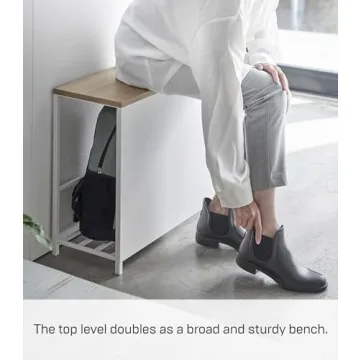 Yamazaki Stylish Entryway Storage Rack for Shoes and Bags