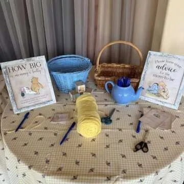 Unbala Classic Winnie Party Game Pooh Baby Shower Games for 40 Guests How Big is Mommy's Belly? Game Cards Adorable Birthday Decorations Supplies