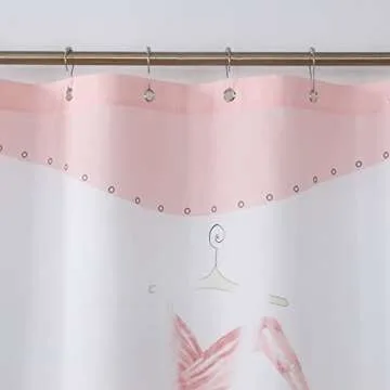 Haute Pink Floral Shower Curtain - Waterproof & Stylish