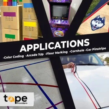 WOD VTC365 Black Vinyl Pinstriping Tape - Multi-Purpose Use