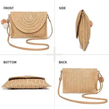 Dailyacc Woven Straw Bag: Chic Summer Essential