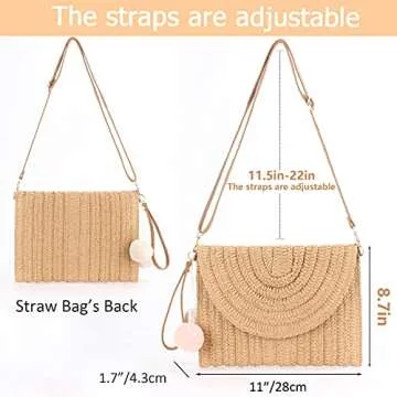 Dailyacc Woven Straw Bag: Chic Summer Essential