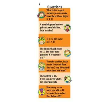 Brain Quest 2nd Grade Math Q&A Cards: 1000 Questions and Answers to Challenge the Mind. Curriculum-based! Teacher-approved! (Brain Quest Smart Cards)