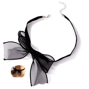 Asphire Black Lace Choker Necklace Soft Velvet Jewelry Gift