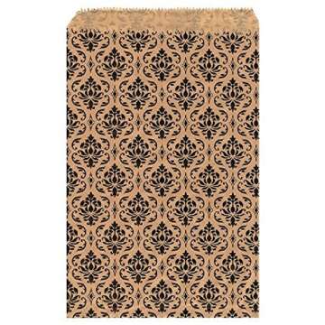 100 pcs 6" x 9" Damask Paper Gift Bags - Perfect for Events!