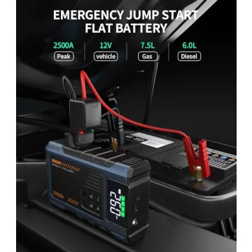 Car Battery Charger Jump Starter & Air Compressor