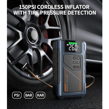 Car Battery Charger Jump Starter & Air Compressor