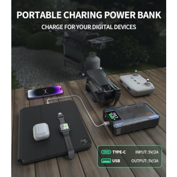 Car Battery Charger Jump Starter & Air Compressor