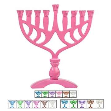 Ner Mitzvah Menorah - Stylish Geometric Candle Holder for Chanukah