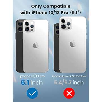 BOSINTY Shatterproof Designed Fit for iPhone 14 Screen Protector/iPhone 13/13 Pro Tempered Glass Scr...