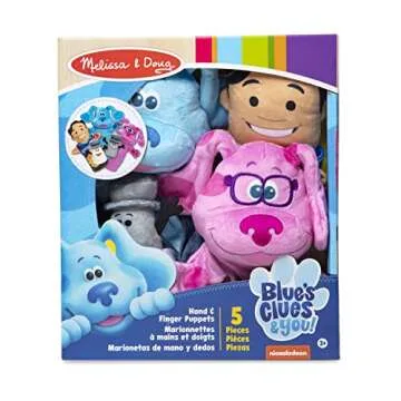 Melissa & Doug Blue's Clues & You! Hand & Finger Puppets (5 Pieces)