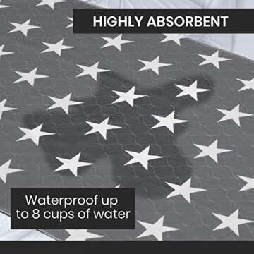 Neuma Design Bed Pads for Incontinence - 52” x 34” Large Reusable Washable Waterproof Mattress Protector - Pee Pad for Adults, Seniors, Kids, Hospitals, Pets - Durable Underpads (1 Pack)