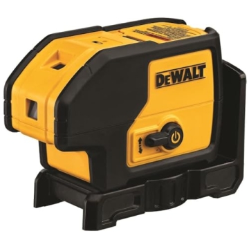 DEWALT Line Laser, Self-Leveling, 3-Beam, Red (DW083K), Yellow