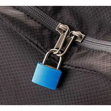 Padlock (8 Pack) Small Padlock with Key for Luggage Lock, Backpack, Gym Locker Lock, Suitcase Lock, Classroom Matching Game and More 8 × Colors