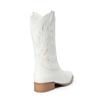 DREAM PAIRS Women's Stylish Cowgirl Boots with Comfort Features