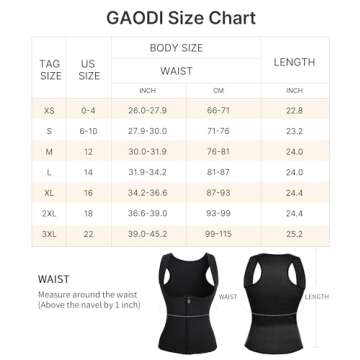 GAODI Womens' Sauna Suit Workout Sweat Body Shaper