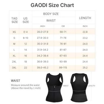 GAODI Womens' Sauna Suit Workout Sweat Body Shaper