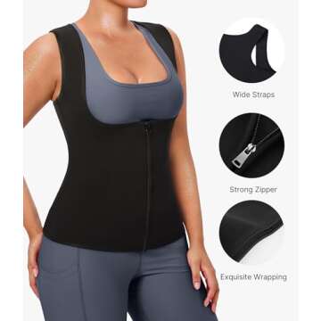 GAODI Womens' Sauna Suit Workout Sweat Body Shaper