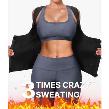 GAODI Womens' Sauna Suit Workout Sweat Body Shaper