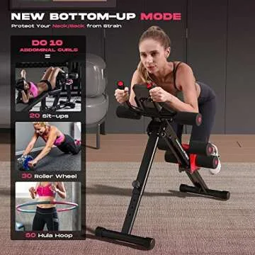 FLYBIRD Adjustable Ab Machine for Effective Home Workouts