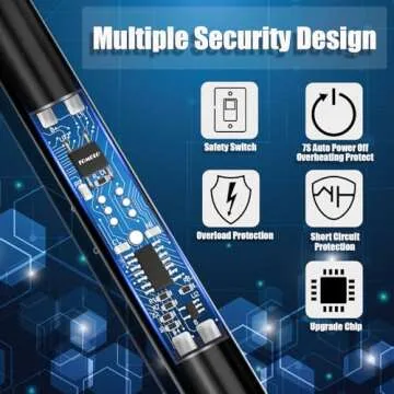 TOMOLO Electric Lighter Candle Lighter Rechargeable Grill Lighter Arc Lighter with Flexible Neck, Battery Display Safety Switch for Candle Camping Cooking BBQs Fireworks (Black&Silver)