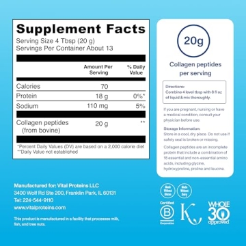 Grass-Fed Collagen Peptides for Hair Skin Nails Joints