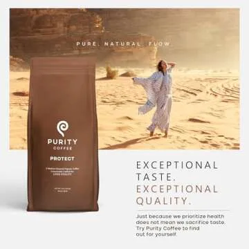 Purity Coffee PROTECT Highest Antioxidant Light-Medium Roast - USDA Certified Organic Specialty Grade Arabica Whole Bean Coffee - Third Party Tested for Mold, Mycotoxins, Pesticides - 5 lb Bag