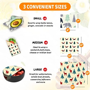  sustainable reusable beeswax wraps for food storage