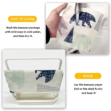  sustainable reusable beeswax wraps for food storage