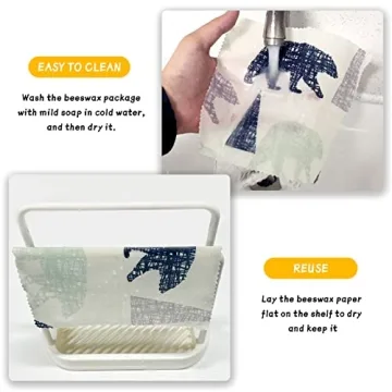  sustainable reusable beeswax wraps for food storage