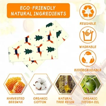  sustainable reusable beeswax wraps for food storage