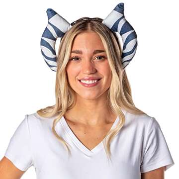 Star Wars Clone Wars Ahsoka Tano Cosplay Headband The Mandalorian Accessory Multicolor