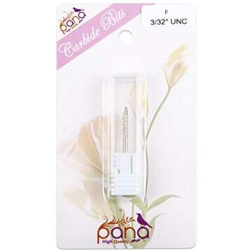 Pana 3/32" Under Nail Cleaner Safety Nail Carbide Bit - For Electric Dremel Drill Machine (Fine, Silver)