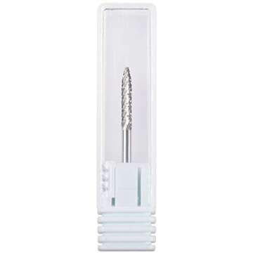 Pana 3/32" Under Nail Cleaner Safety Nail Carbide Bit - For Electric Dremel Drill Machine (Fine, Silver)