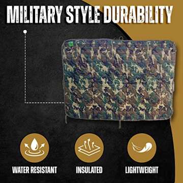 HighSpeedDaddy: Large Woobie Military Blanket & Poncho Liner for Camping & All Weather Use - Water R...