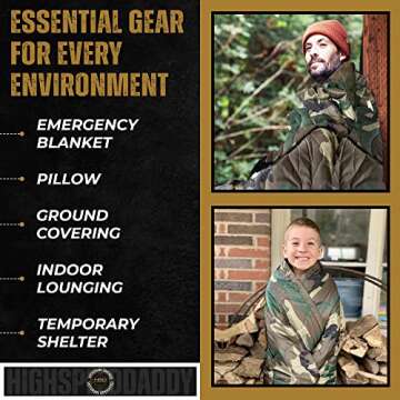 HighSpeedDaddy: Premium Military Woobie Blanket for All