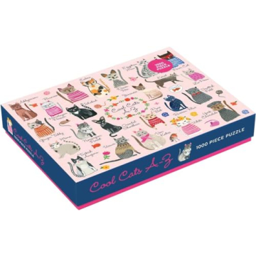 Mudpuppy Cool Cats A-Z 1000-Piece Puzzle for Cat Lovers