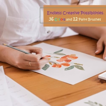 Premium Non-Toxic Watercolor Paint Set for All Ages