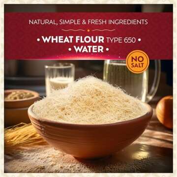 Eastanbul Dried & Chopped Kataifi Shredded Fillo Dough, Kurutulmus Kadayif Pastry Dough, Ingredient ...