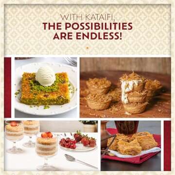 Eastanbul Dried & Chopped Kataifi Shredded Fillo Dough, Kurutulmus Kadayif Pastry Dough, Ingredient for The Viral Dubai Pistachio Chocolate Bar, Shredded Phyllo, Kunafa, Knafeh, Katifi, 500g (1.1lb)