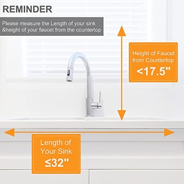 3 Tier Over The Sink Dish Drying Rack with Utensil Holder