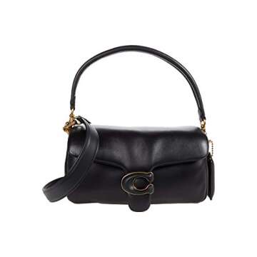 Stylish Coach Leather Covered C Closure Pillow Tabby Shoulder Bag 26