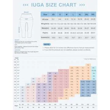 IUGA High Waisted Yoga Pants for Women with Pockets Capri Leggings for Women Workout Leggings for Women Yoga Capris