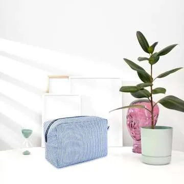 Cute GFU Makeup Bag for Women, Leak-Proof Cosmetic Pouch